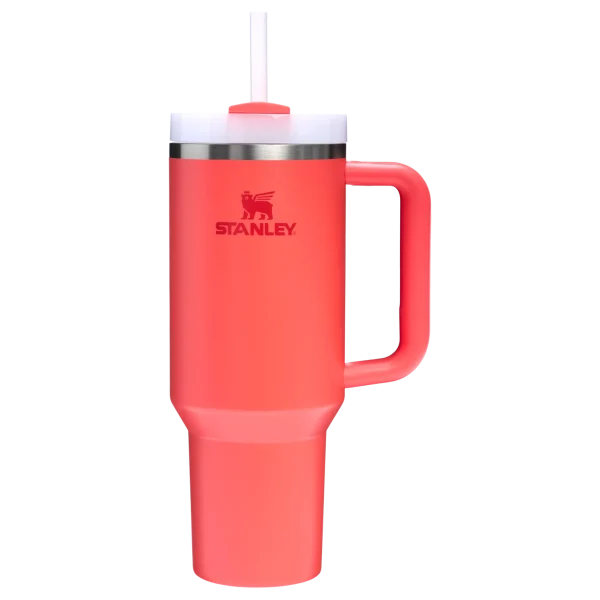 Hot Coral Tumbler Stanley Quencher 1.18L
