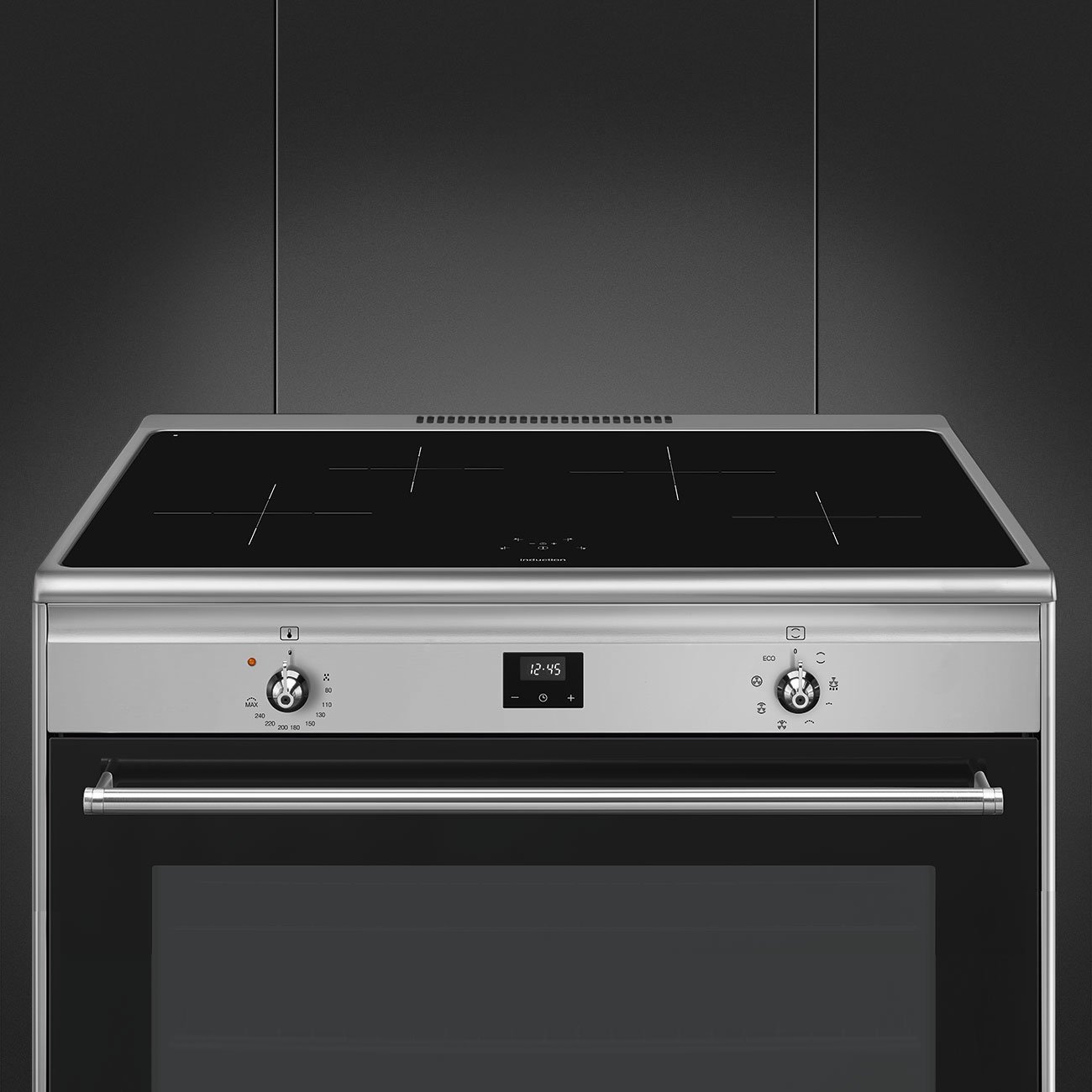 Induction Hob 90cm Smeg Cooker CG90CIXT - Image 4