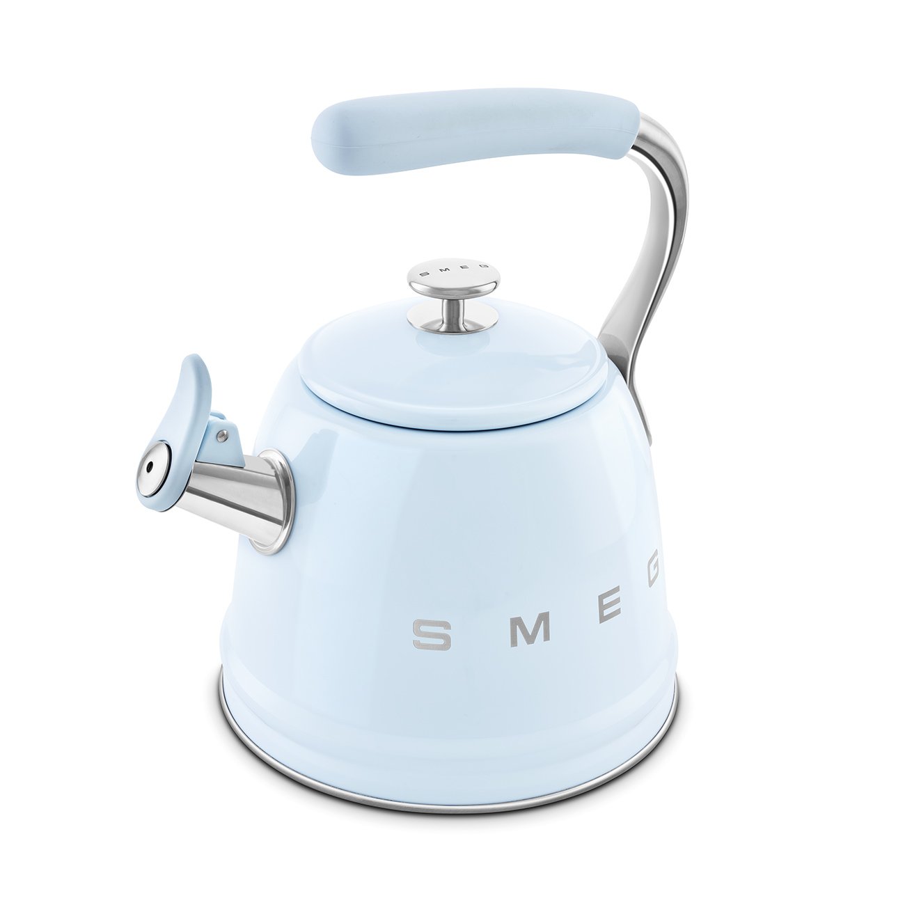 Smeg 2.3L Pastel Blue Whistling Kettle