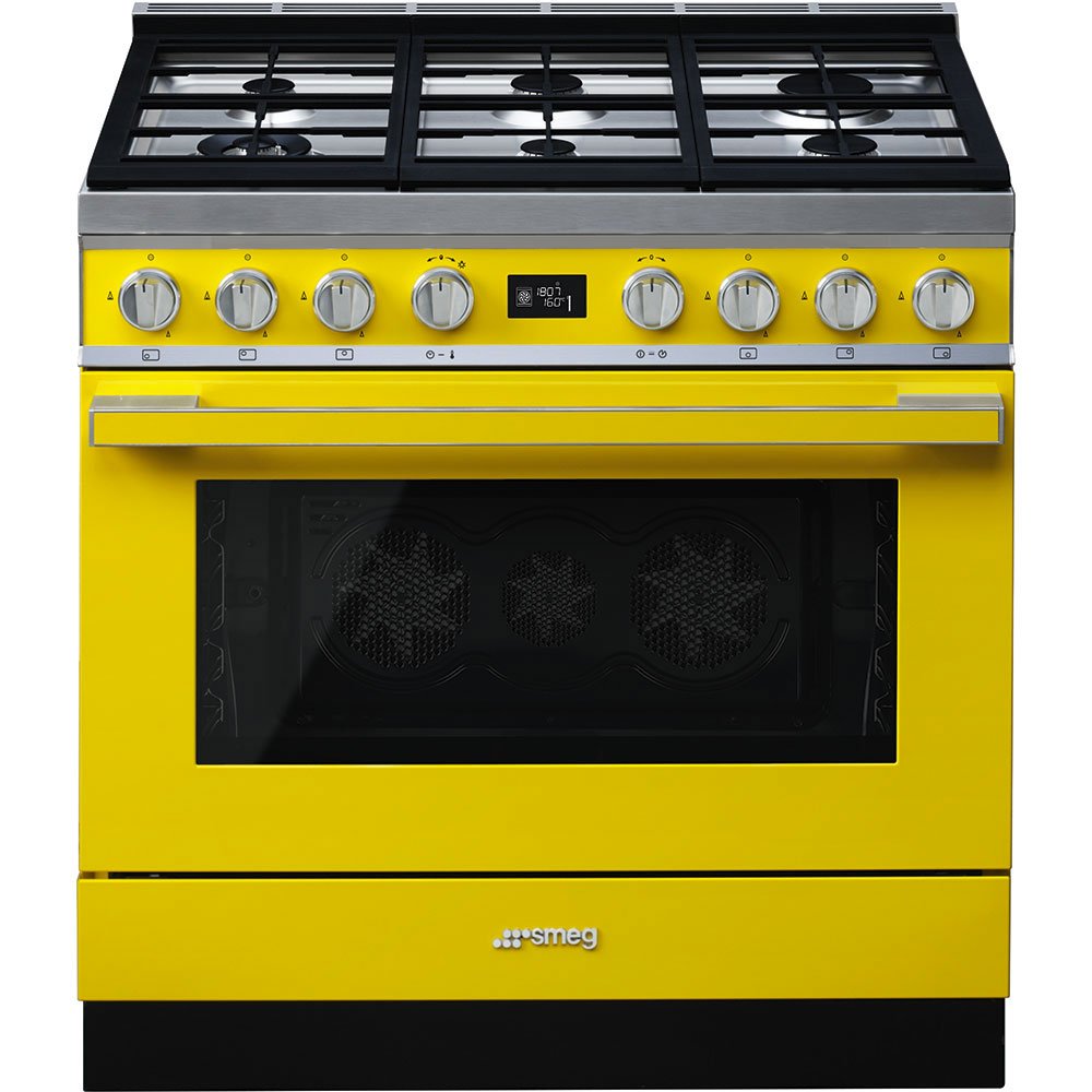 CPF9GPYW 90 Cm Smeg Yellow Portofino Cooker - Image 2