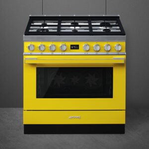 CPF9GPYW 90 Cm Smeg Yellow Portofino Cooker