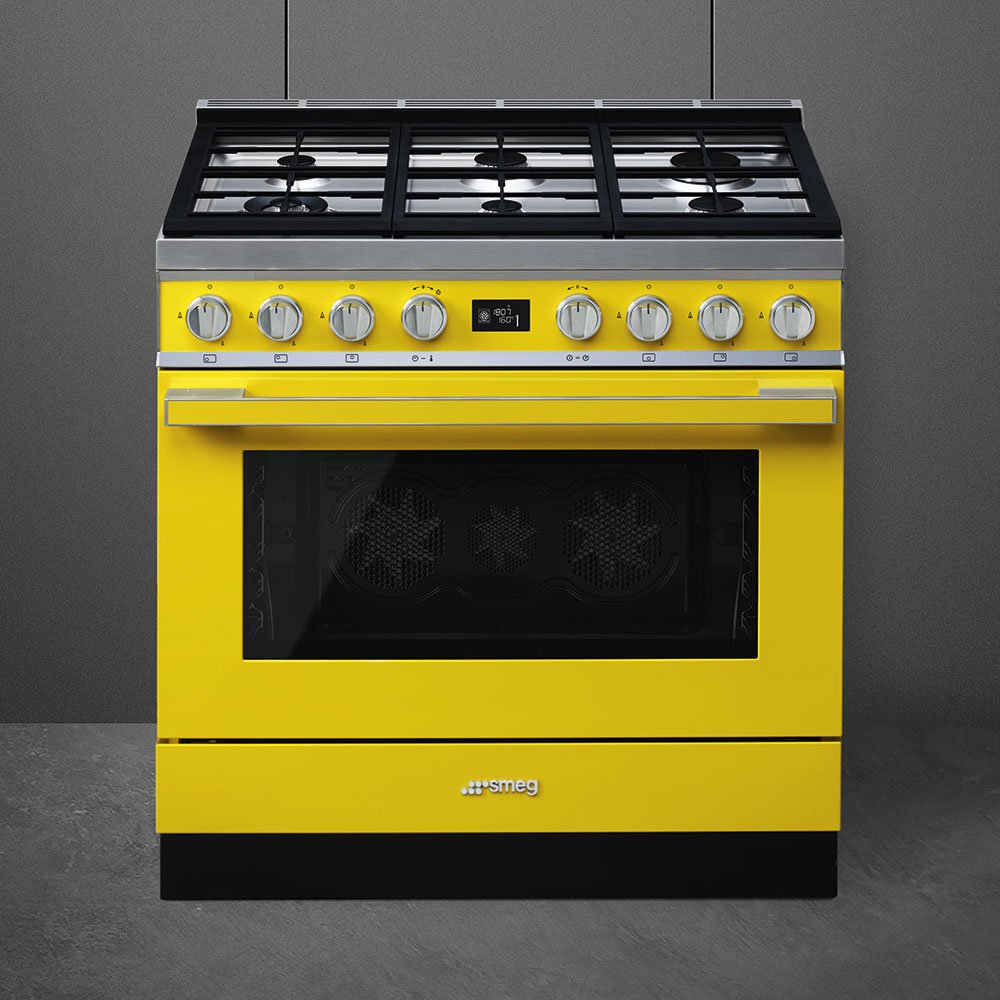 CPF9GPYW 90 Cm Smeg Yellow Portofino Cooker