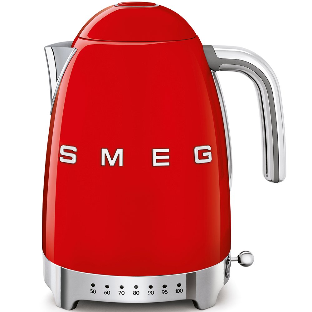 Red Glossy 50's Style Smeg Kettle KLF04RDSA