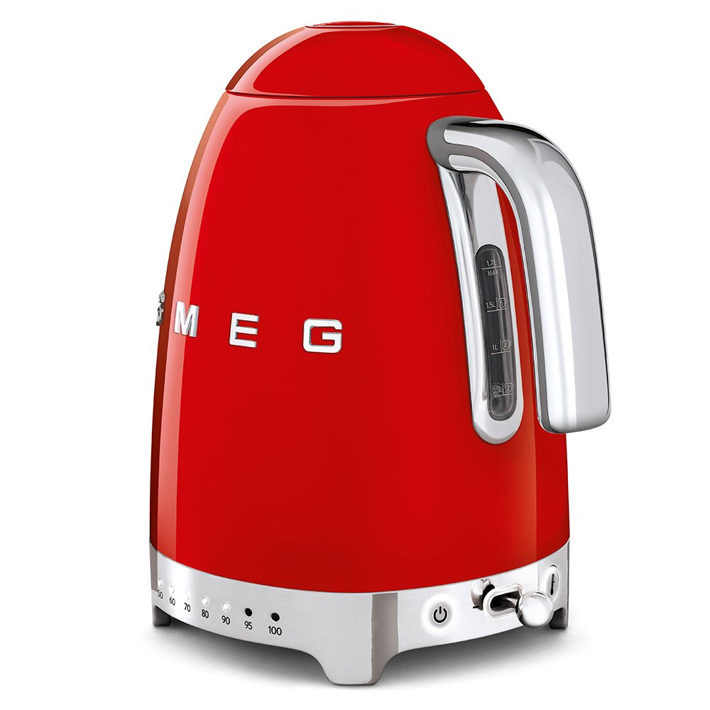 Red Glossy 50's Style Smeg Kettle KLF04RDSA - Image 4