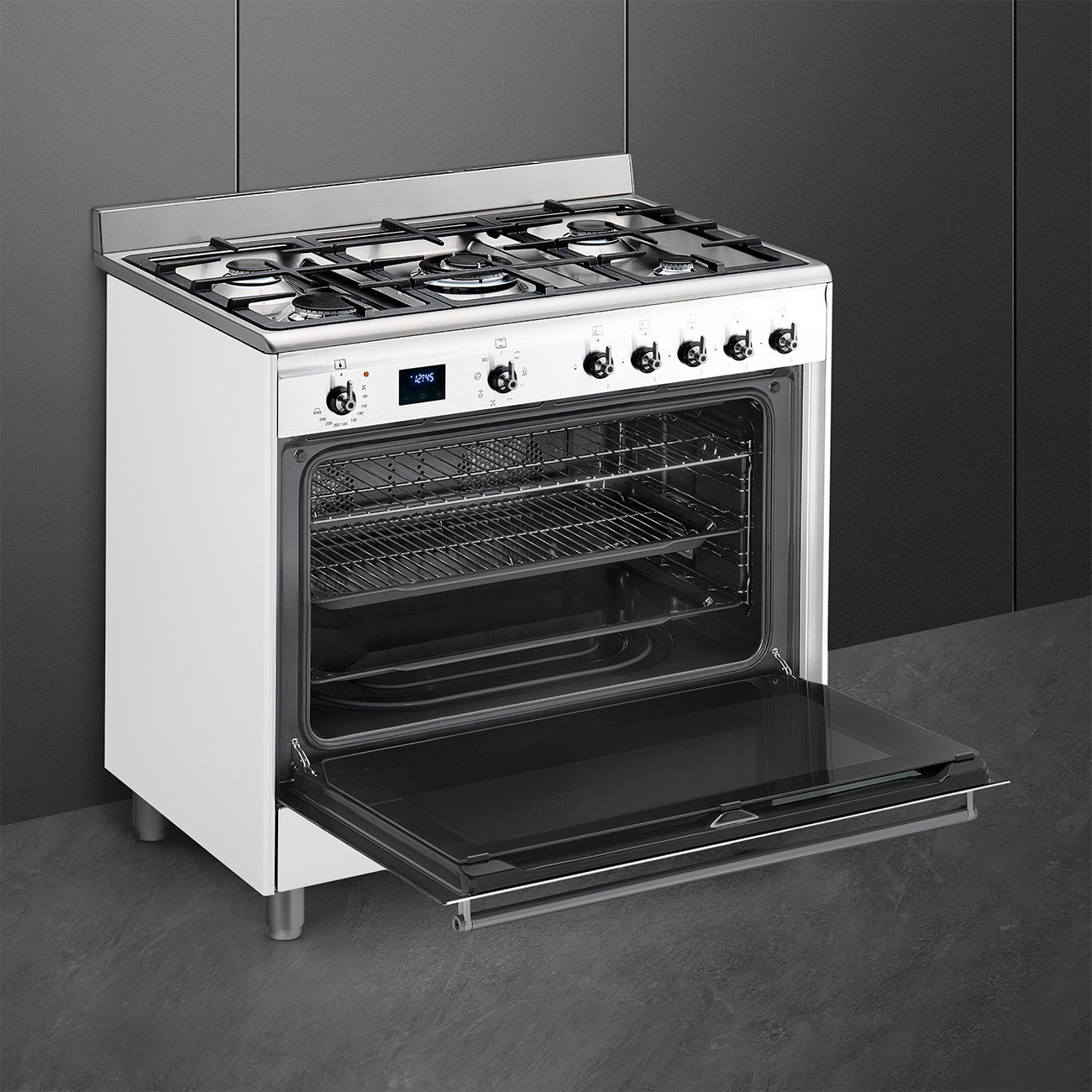 90cm White Smeg SSA91MAWH2 Gas Cooker - Image 4