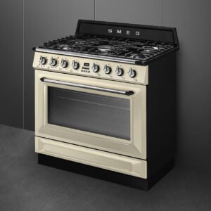 90cm TR90GMP Cream Gas Hob Smeg Cooker