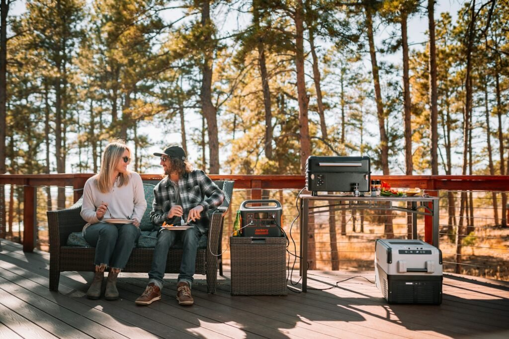 People connecting and chatting outdoors